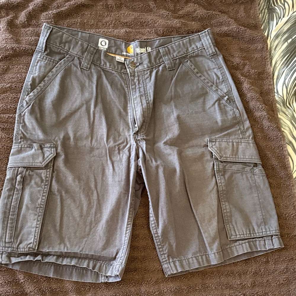 Carhartt Men's Charcoal Cargo Shorts